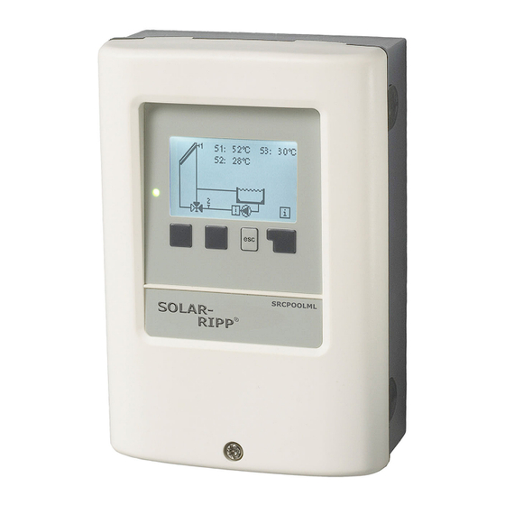SOLAR-RIPP SRCPOOLML000 Montageanweisung Und Bedienungsanleitung