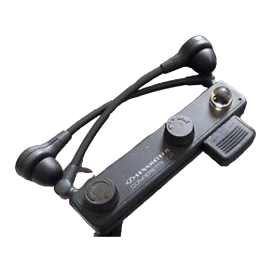Sennheiser Conferette C 2-1 Bedienungsanleitung