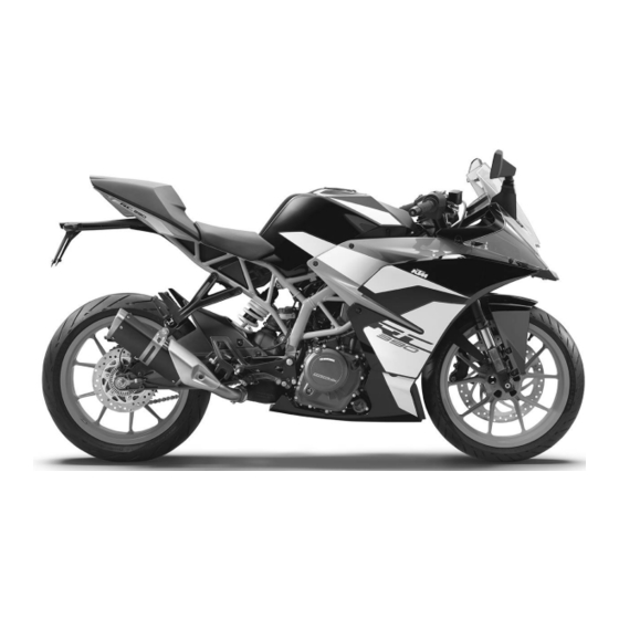 KTM RC 390 2018 Bedienungsanleitung
