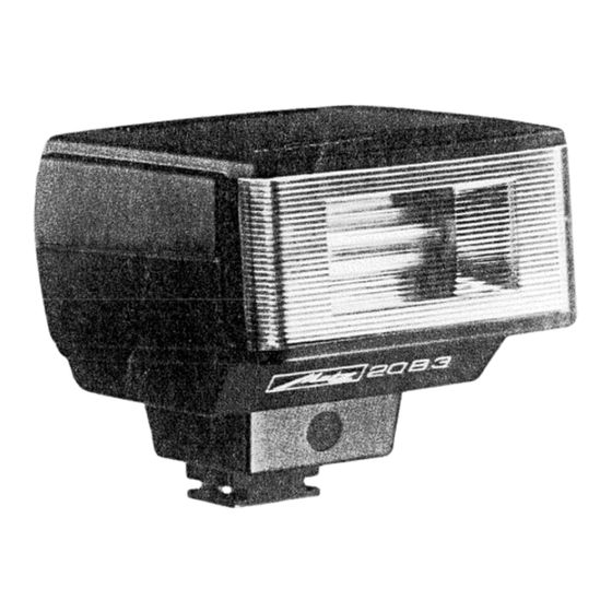 Metz Mecablitz 20 B 3/20 BC 4 Bedienungsanleitung