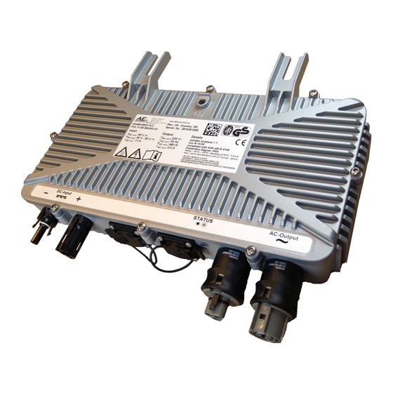 AE Conversion INV250-45EU RS485 Montage- Und Bedienungsanleitung