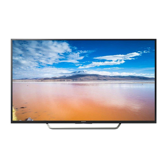 Sony BRAVIA KD-65XD750-Serie Referenz-Anleitung