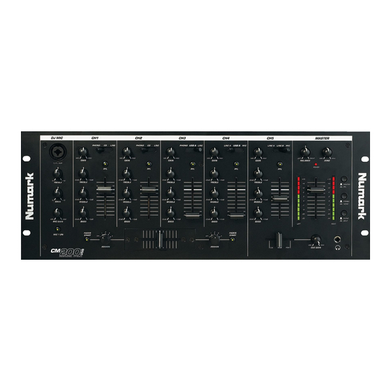 Numark CM200USB Schnellbedienungsanleitung