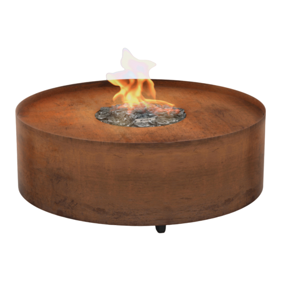 Planika GaLiO Fire Pit Corten Handbücher