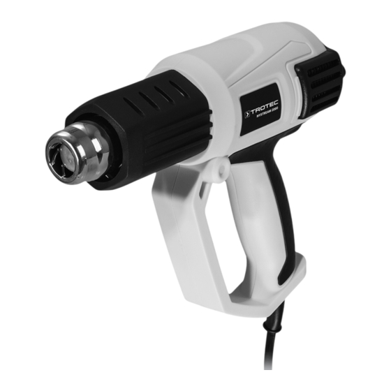 Trotec HYSTREAM 200 Bedienungsanleitung