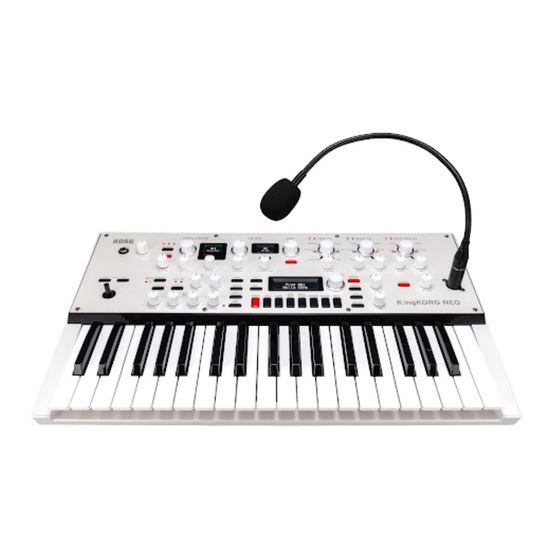 Korg KingKORG NEO Bedienungsanleitung