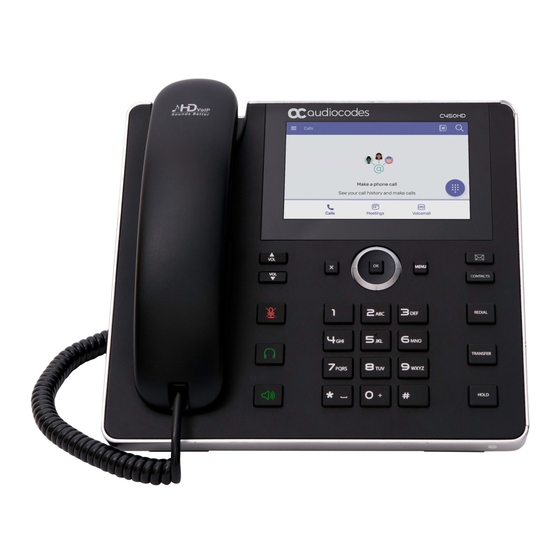 AudioCodes C450HD Kurzanleitung