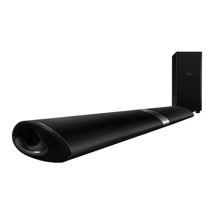 Philips Fidelio HTL9100 Kurzanleitung