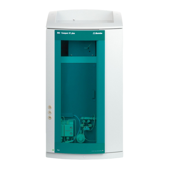 Metrohm 882 Compact IC plus – Cation Handbuch