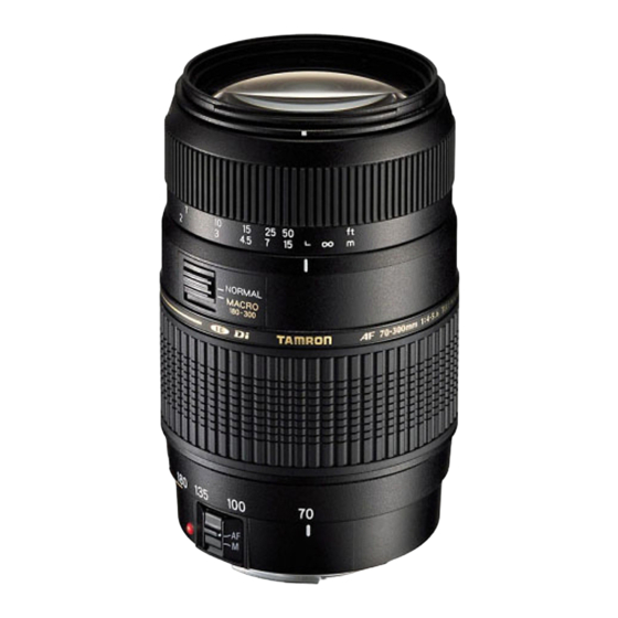 Tamron AF70-300mm F/4-5.6 Di LD Macro 1:2 A17 Anleitung
