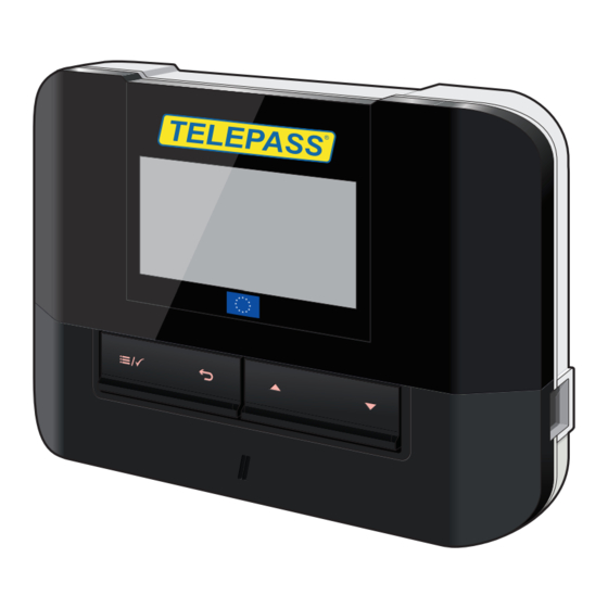 TELEPASS SAT ETOLL2ST-1HEB V2 Betriebsanleitung