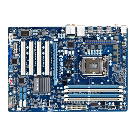 Gigabyte GA-PA65-UD3-B3 Benutzerhandbuch