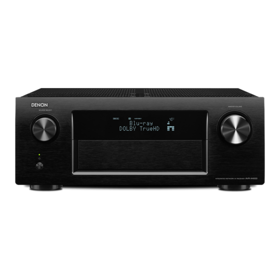Denon AVR-X4000 Schnellstartanleitung