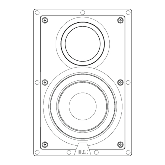 ELAC IW-D61-W Einbauanleitung