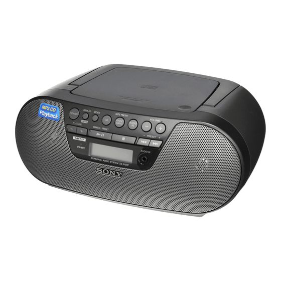 Sony ZS-S10CP Bedienungsanleitung
