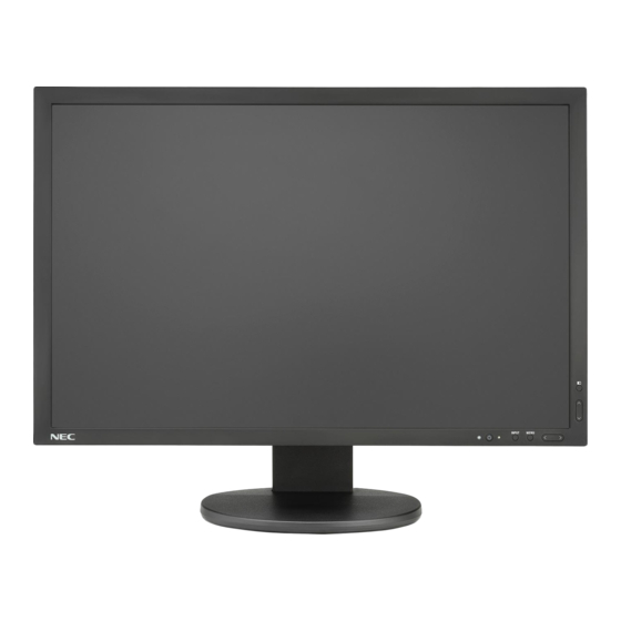 NEC MultiSync PA243W Handbücher