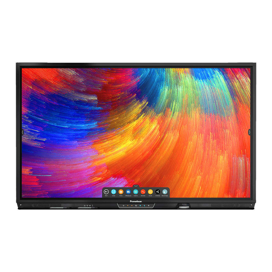 promethean ActivPanel Titanium AP7-B70 Systeminstallations- Und Benutzeranleitung