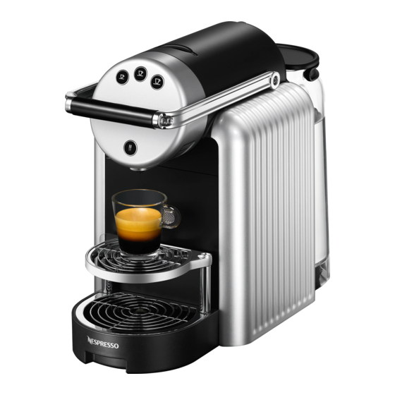 Nespresso ZENIUS Bedienungsanleitung