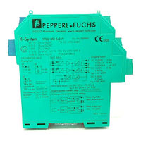 Pepperl+Fuchs KFD2-SR2-Ex1.W Handbuch