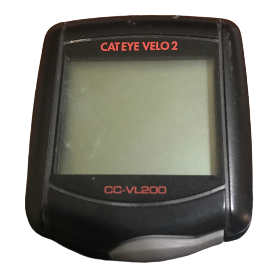 Cateye VELO 2 Kurzanleitung