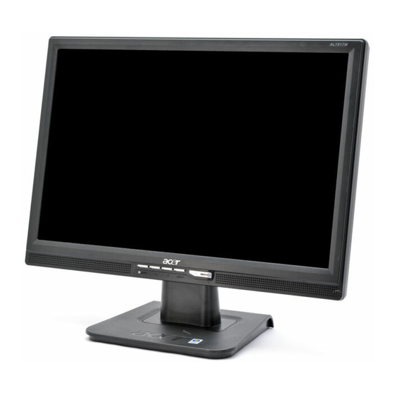 Acer AL1917W Kurzanleitung