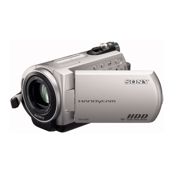 Sony Handycam DCR-SR32E Handbuch