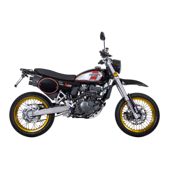 Mash X-RIDE 125CC Benutzerhandbuch