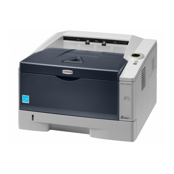 Kyocera ECOSYS P2035d Bedienungsanleitung