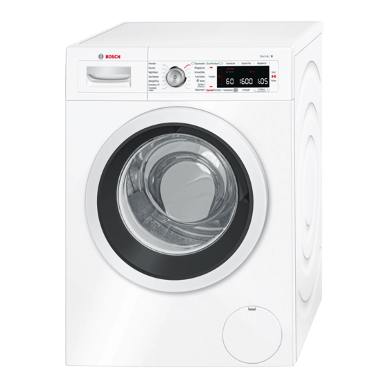 Bosch WAW325V0 Gebrauchs- Und Aufstellanleitung