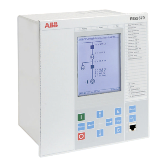 ABB REG 670 Installationshandbuch