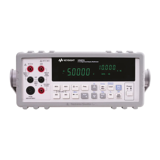 Keysight Technologies U3401A Handbücher