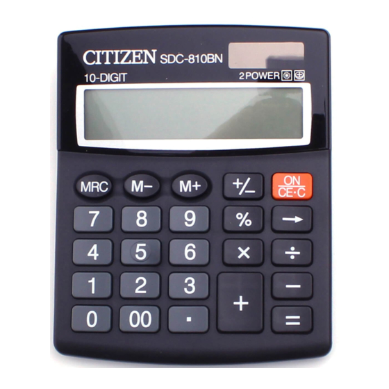 Citizen SDC-810BN Handbücher