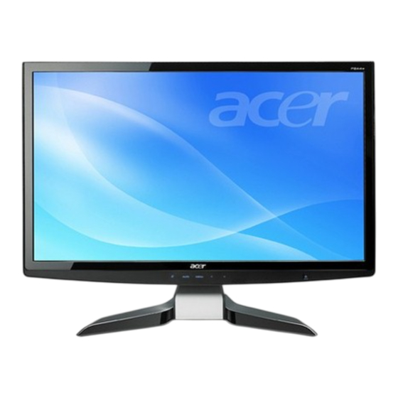 Acer P244W Kurzanleitung