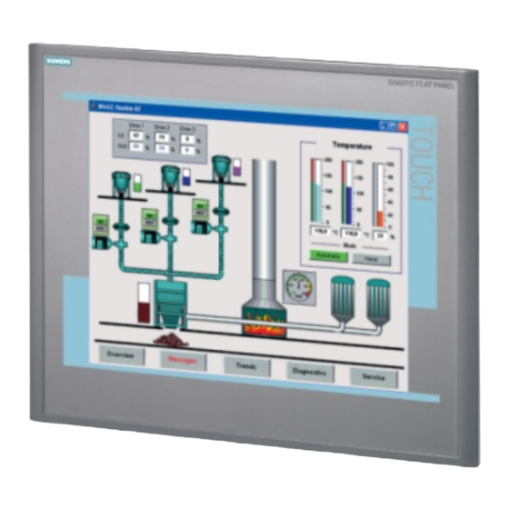 Siemens Flat Panel Handbücher