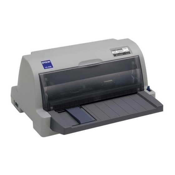Epson LQ-630 Installationshandbuch