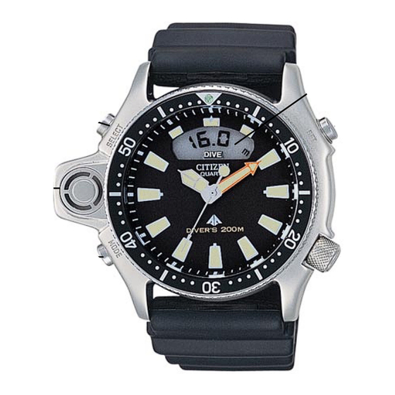 Citizen Promaster Marine Aqualand C520 Benutzerhandbuch