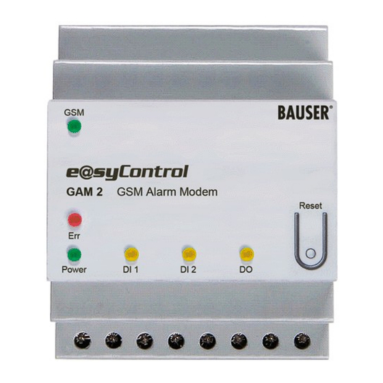 BAUSER GAM Bedienungsanleitung