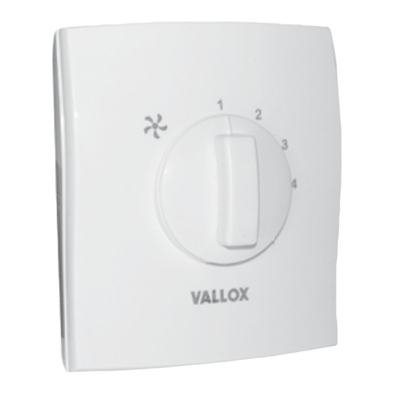 Vallox Simple Control VSS-P-1 Anleitung