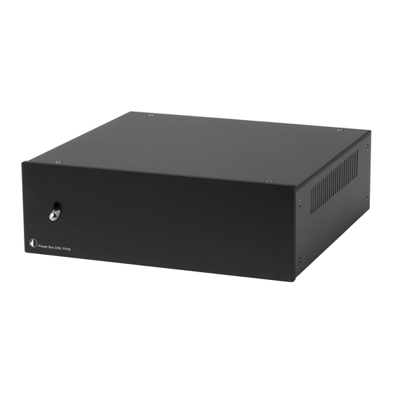 Pro-Ject Audio Systems Power Box DS2 Amp Bedienungsanleitung