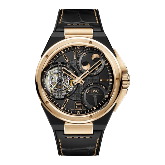 IWC Schaffhausen INGENIEUR CONSTANT-FORCE TOURBILLON Bedienungsanleitung