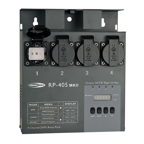 SHOWTEC RP-405 MKII Handbuch