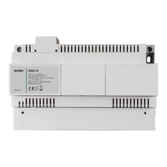 Vimar Elvox 6837 Installationspläne