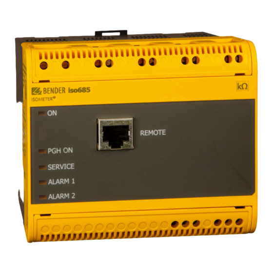 Bender ISOMETER iso685-x-P Handbuch