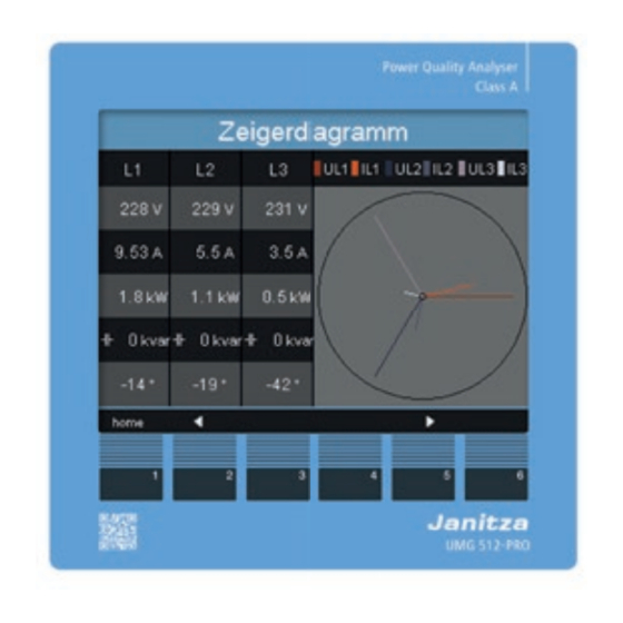 janitza UMG-512-PRO Installationsaleitung