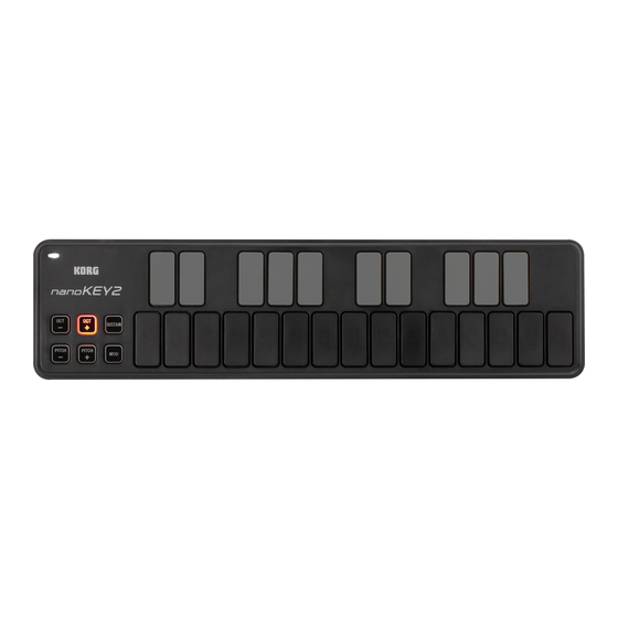 Korg nanoKEY2 Referenzhandbuch