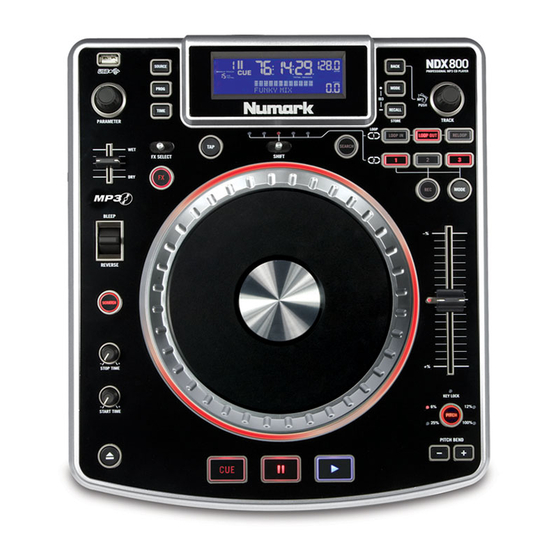 Numark NDX800 Handbücher