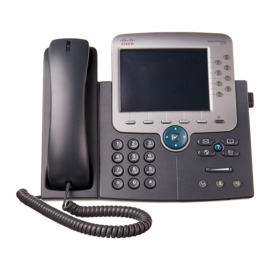 Cisco 7975G Benutzerhandbuch