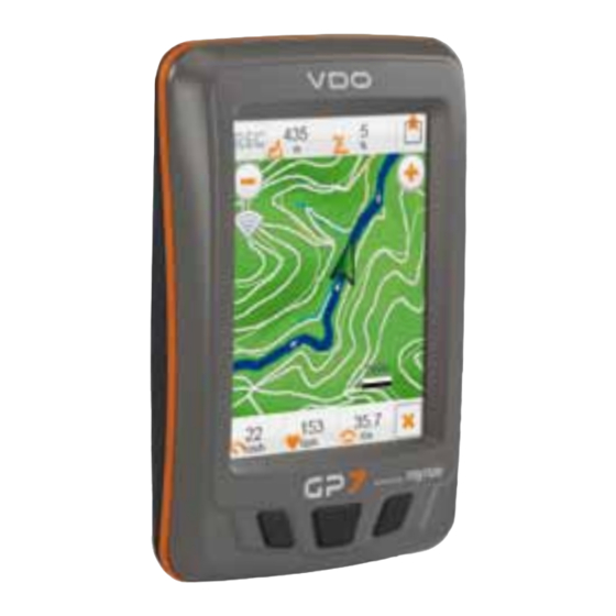 VDO Cyclecomputing GP7 Schnellstartanleitung