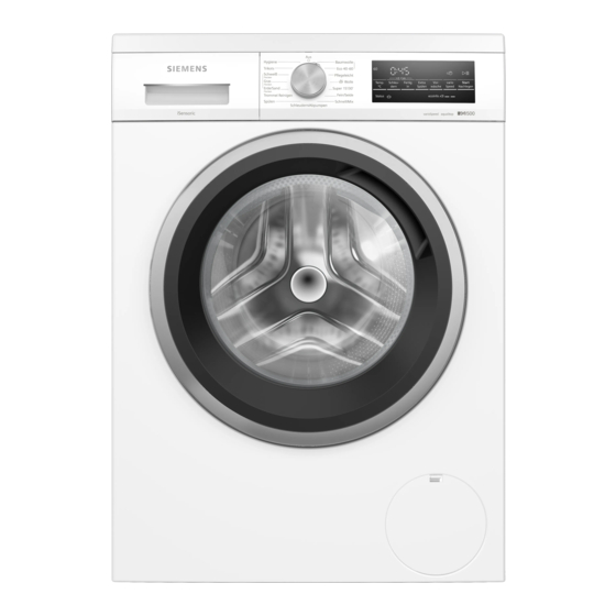 Siemens WU14UTEK1 Gebrauchs- Und Montageanleitung