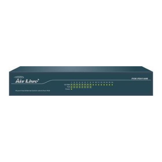 Ovislink AirLive POE-FSH1608 Schnellinstallationsanleitung